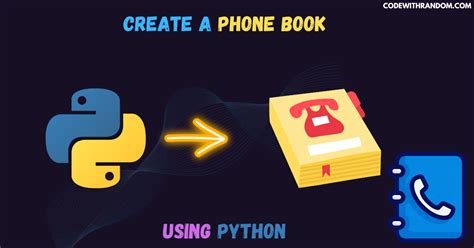 Phone Book In Python