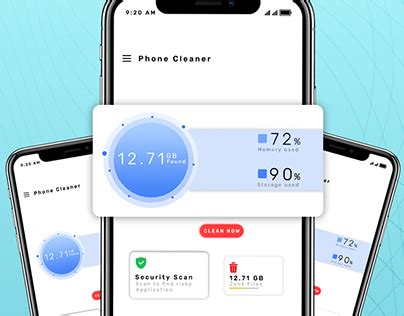 Phone Cleaner Ui Design