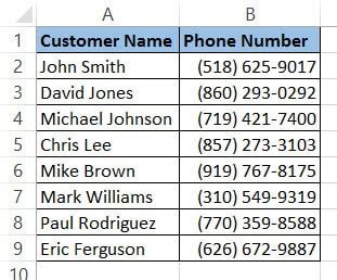 5 Ways Format Phone Numbers