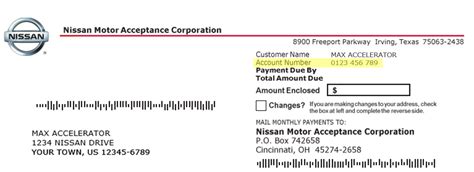 phone number for nissan motor acceptance corp