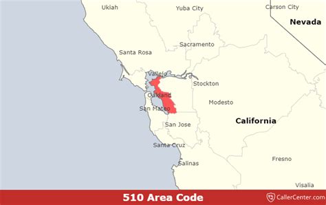 phone number starts with 510 area code