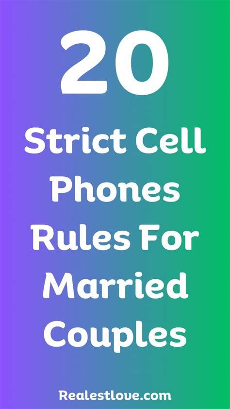 phone rules for couples