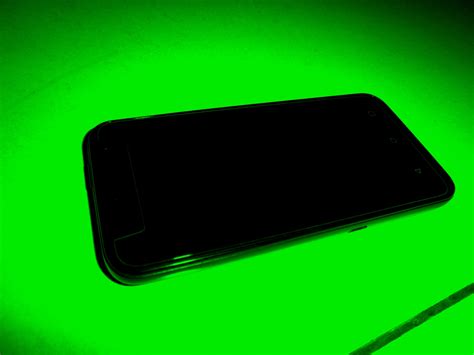 Phone With Green Background