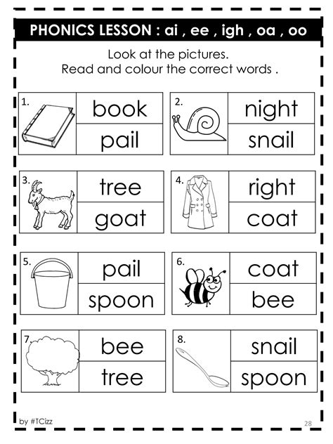 Phonics Activities Year 1