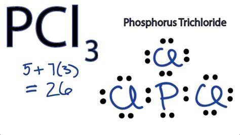 PCl3 Lewis Structure How to Draw the Lewis Structure for PCl3
