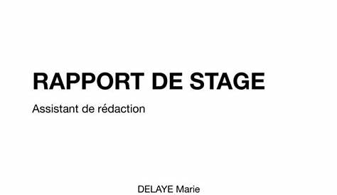 Photo Page De Garde Rapport De Stage - Image to u