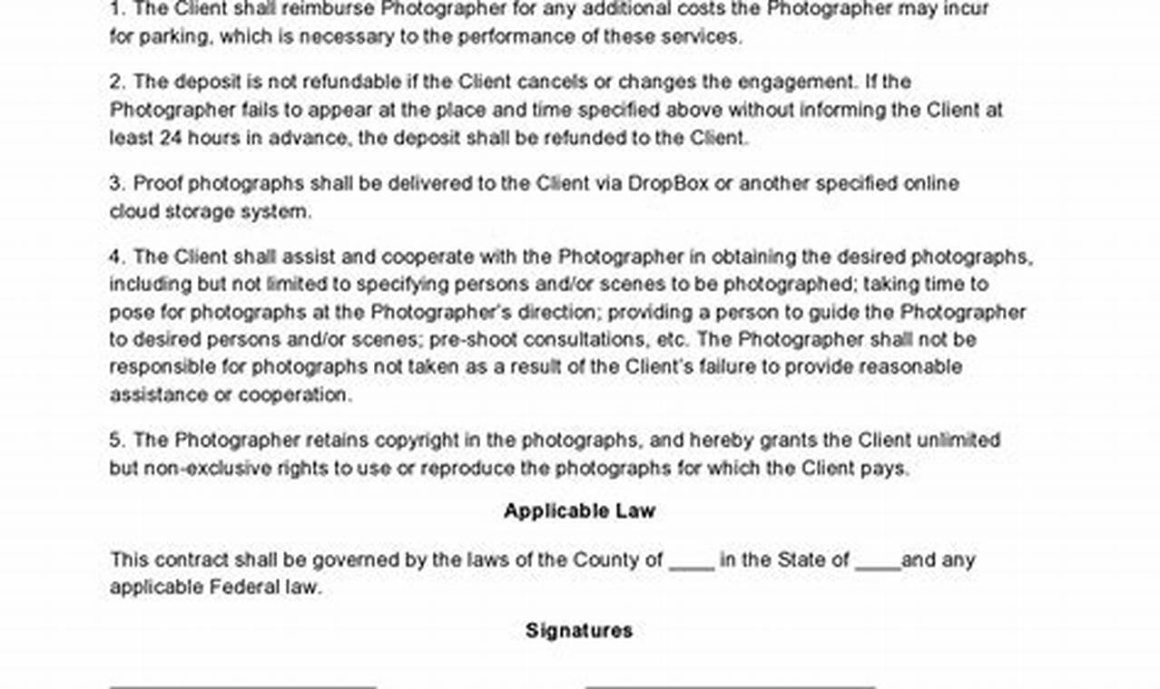 Understanding Photo Session Contract Templates: A Comprehensive Guide