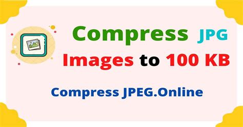photo compressor less than 100 kb
