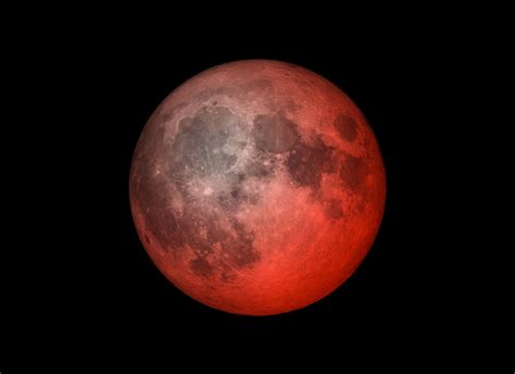 photo de lune rouge