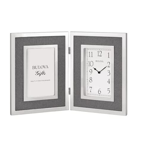 Photo Frame With Table Clock