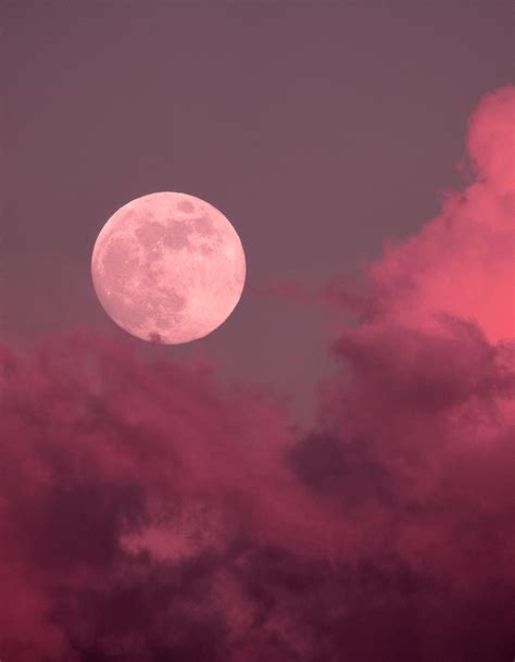 photo lune ciel rose pix lieu