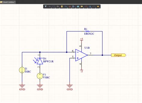 Photodiode Circuit Simulation
