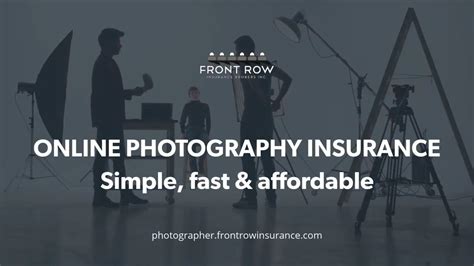 photographer insurance for one day comparison