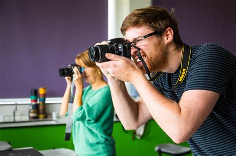 photography instructor teaching