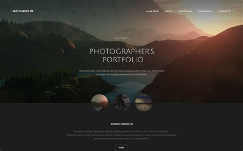 Photography Portfolio Website Theme