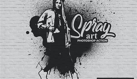 Spray Paint Photoshop Action by LadyAlbina | GraphicRiver