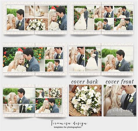 Wedding Album Template Wedding Photobook Templates for Etsy in 2021