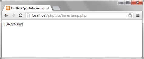 php current date unix timestamp