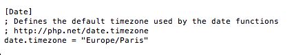 php date timezone no value