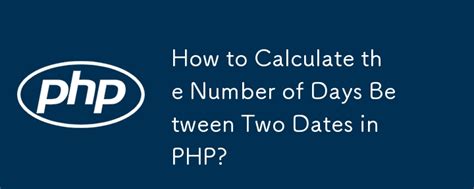 php diff days between dates
