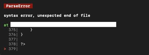 php eval syntax error unexpected end of file