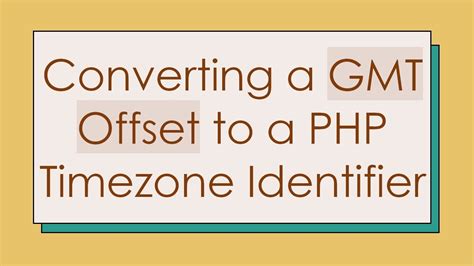php get gmt offset from timezone