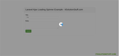 Php Loading Spinner Example