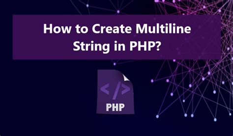 Php Multiline String Without Newline