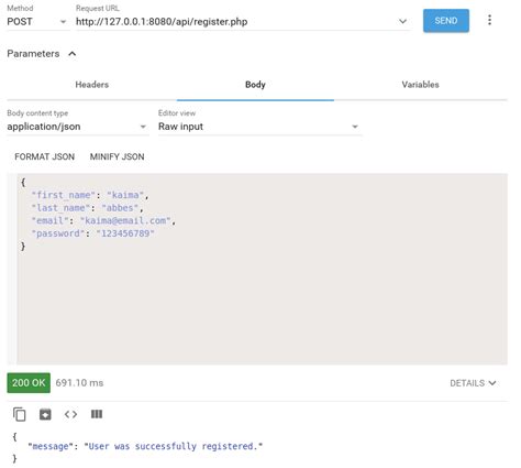 php rest api authentication example