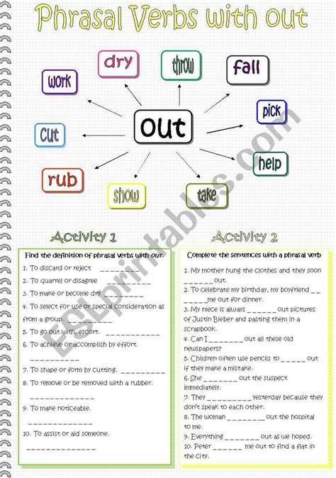 Phrasal Verbs With Out Exercises