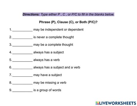 phrases and clauses exercises for class 7 cbse with answers