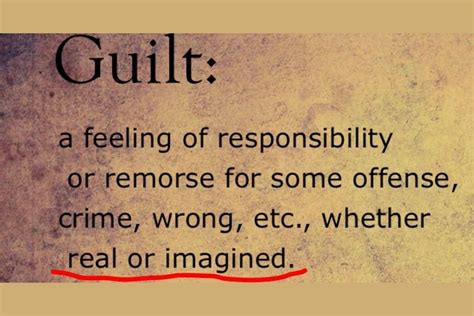phrases to describe guilt