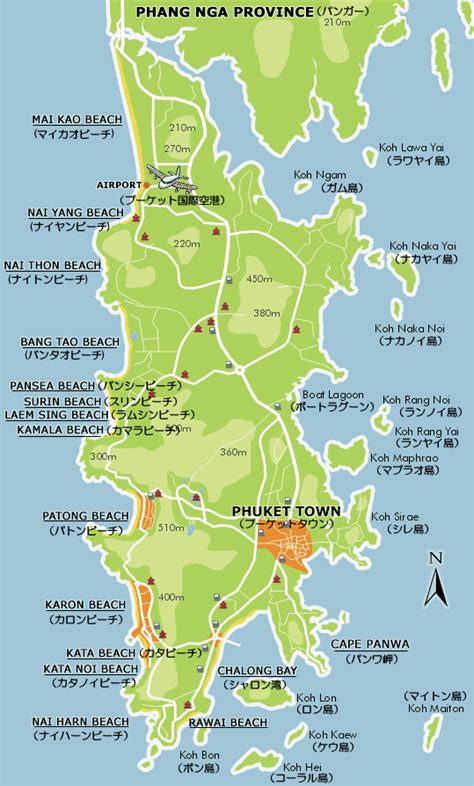 phuket international airport map