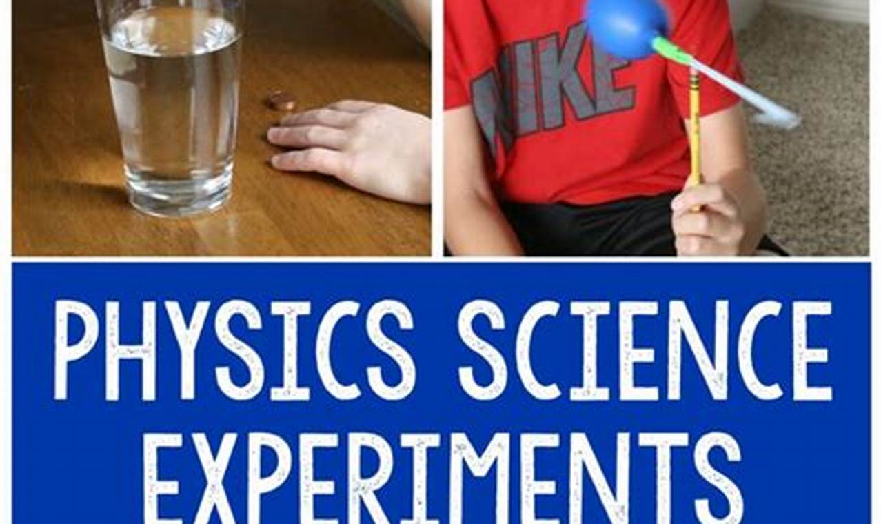 physical science experiments for preschoolers