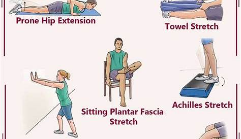 Physical Therapy Plantar Fasciitis Exercises Towel Stretch Standing Calf Stretch Fascia