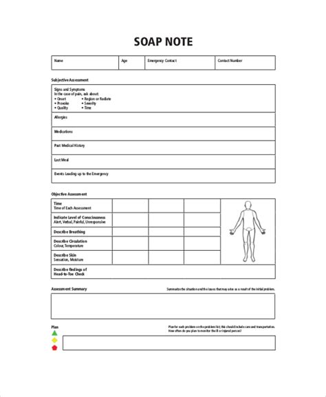 Soap Note Template 9+ Free Word, PDF Format Download! Free