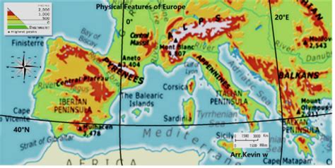 physical characteristics of southern europe