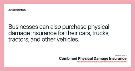 Physical damage insurance