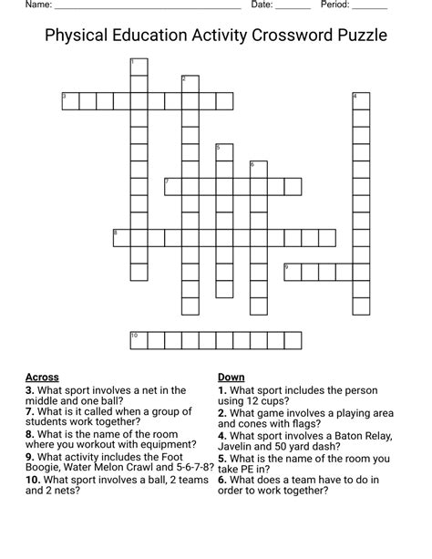 Crossword puzzle answer key - WordMint