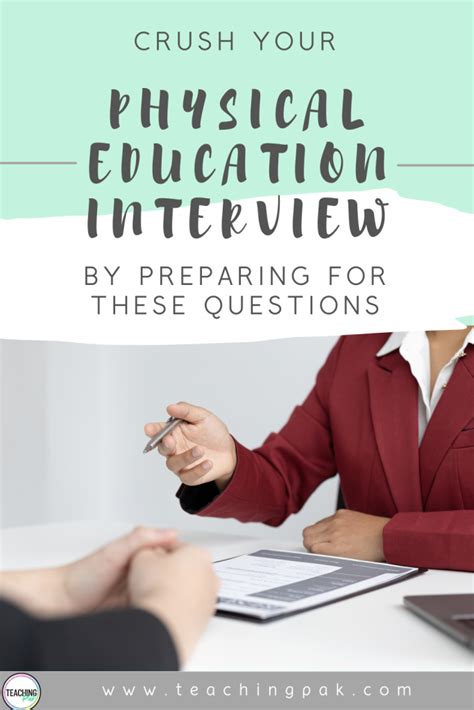 physical education interview questions to ask