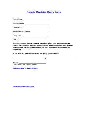 physician query examples
