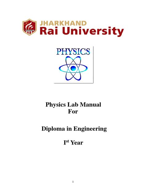 Physics Lab Manual Diploma