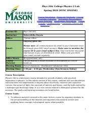 Physics Lab Online Course