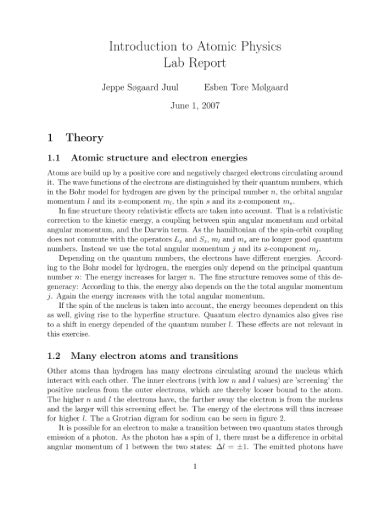 physics lab report theory example