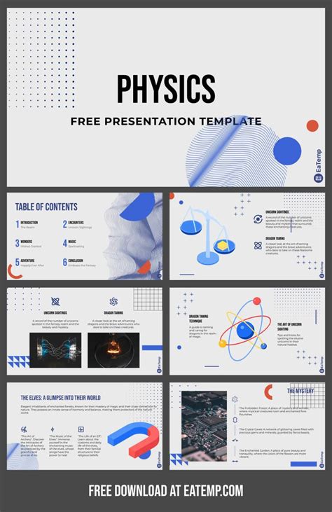 physics topics for presentation class 8