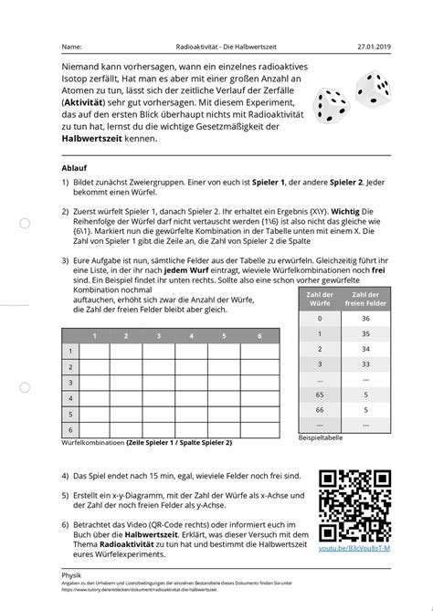 Halbwertszeit LEIFI Physik
