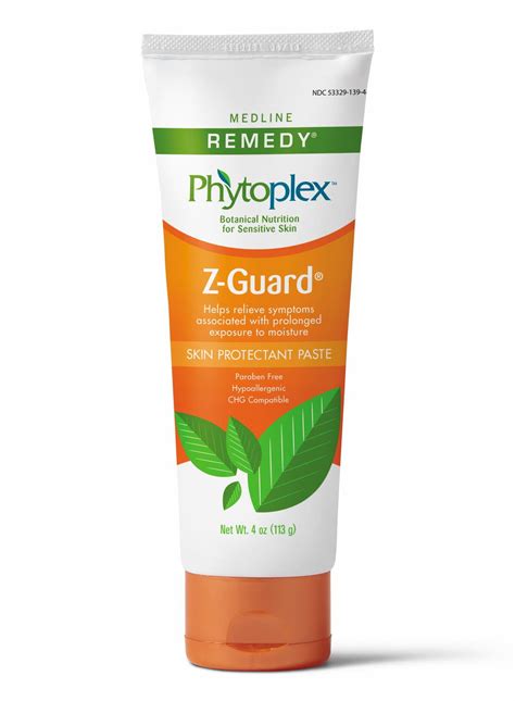 2 Pack Medline Remedy Phytoplex ZGuard Skin Protectant Paste, 4 oz