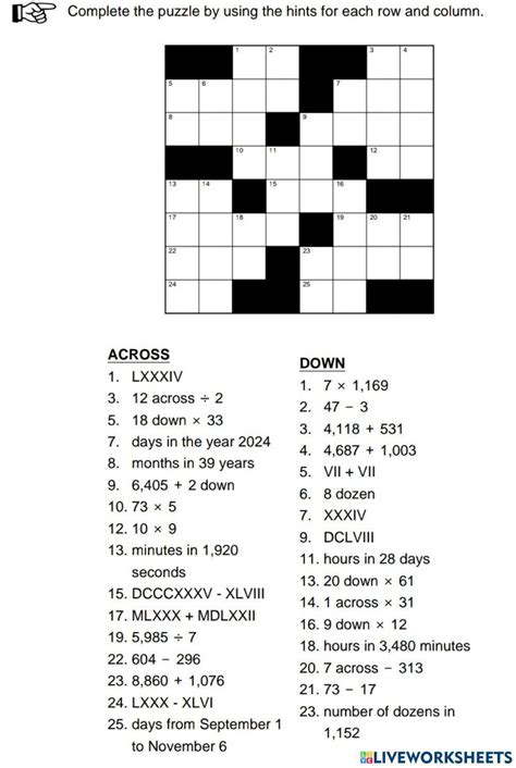 Pi In Math Crossword