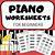 piano worksheets for beginners