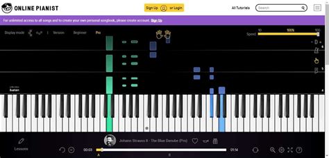 piano keyboard online with songs